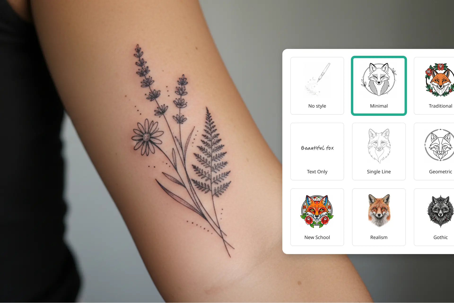 AI Tattoo Generator Create custom tattoo designs with AI